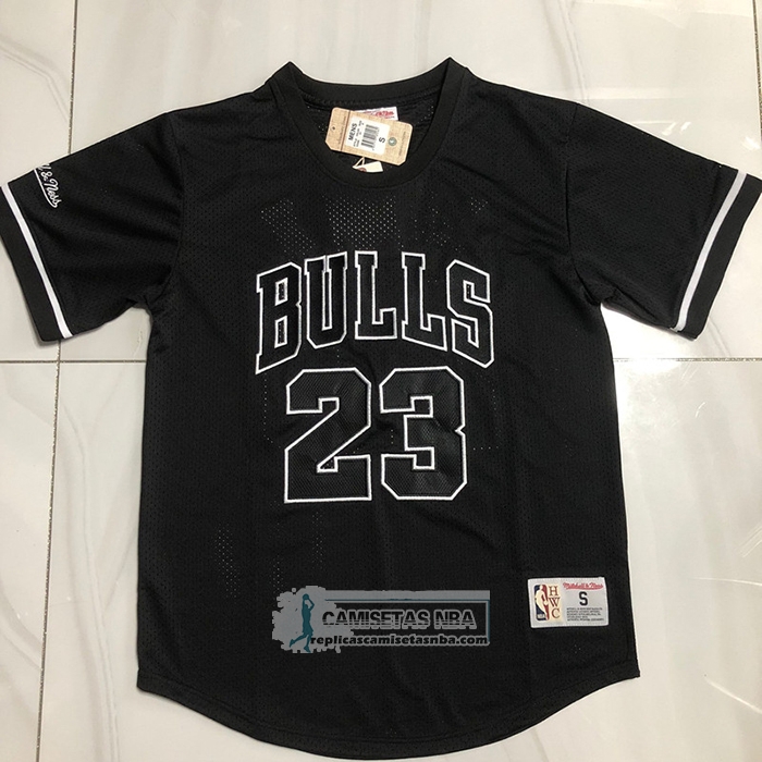 Camiseta Manga Corta Chicago Bulls Michael Jordan NO 23 Negro